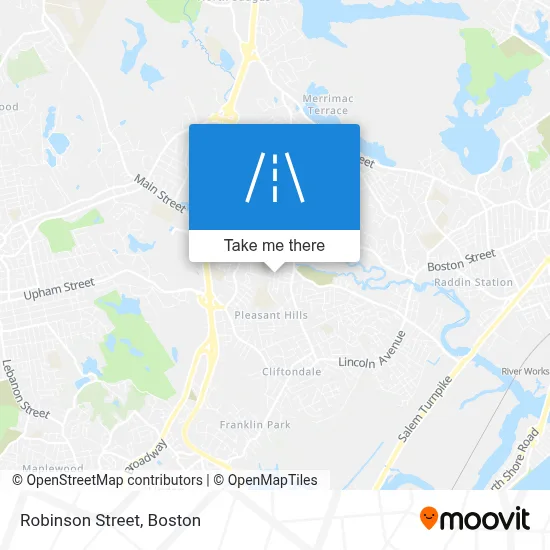 Robinson Street map