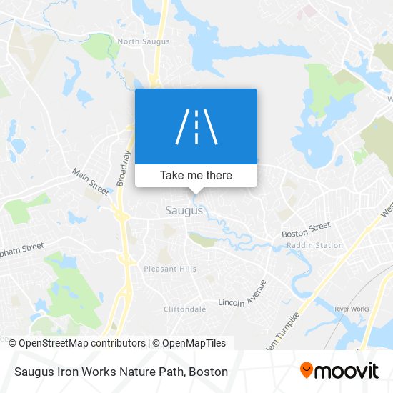 Saugus Iron Works Nature Path map