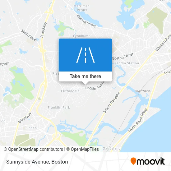 Sunnyside Avenue map
