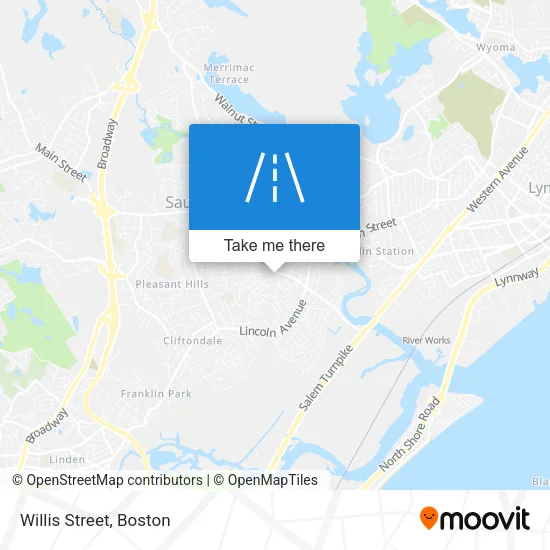 Willis Street map