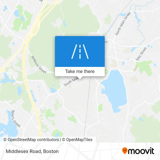 Middlesex Road map