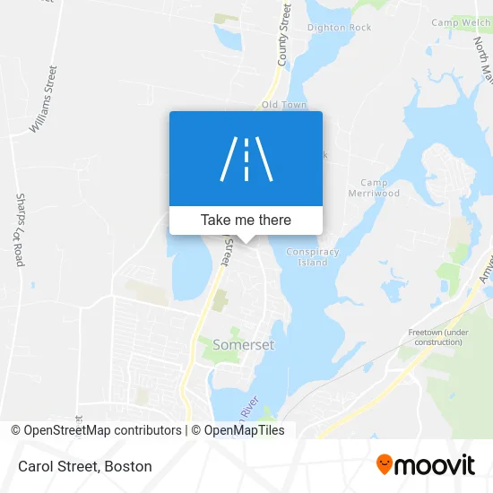 Carol Street map