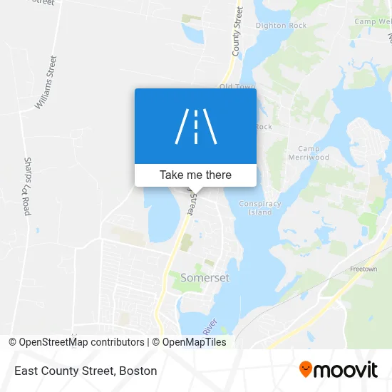 East County Street map