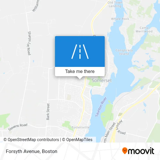 Forsyth Avenue map