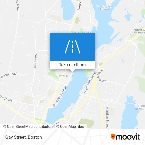 Gay Street map