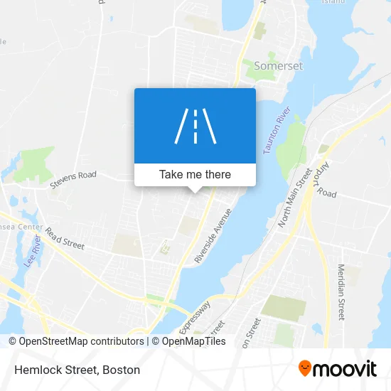 Hemlock Street map