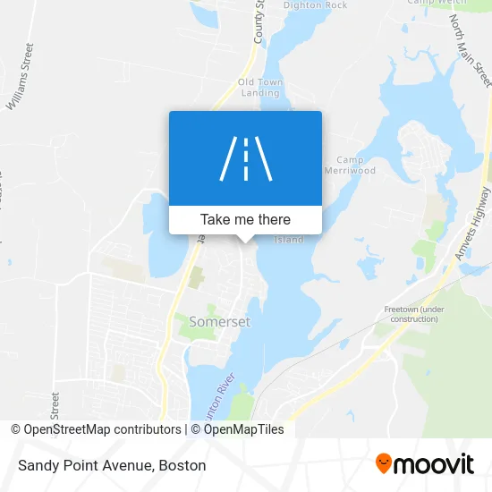 Sandy Point Avenue map