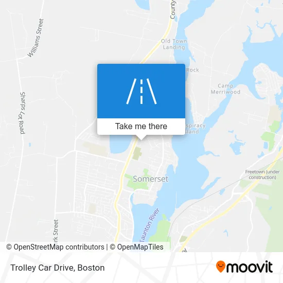 Trolley Car Drive map