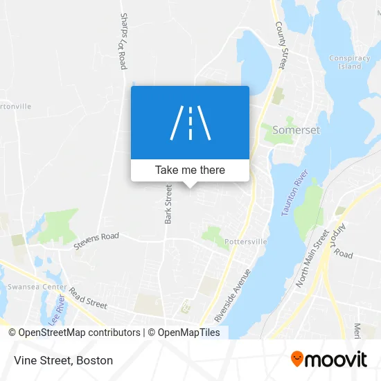Vine Street map