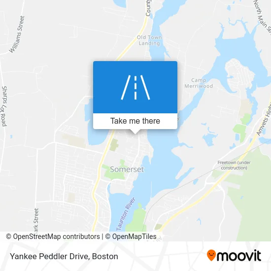 Yankee Peddler Drive map