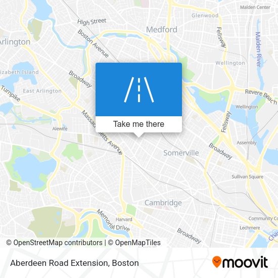 Aberdeen Road Extension map