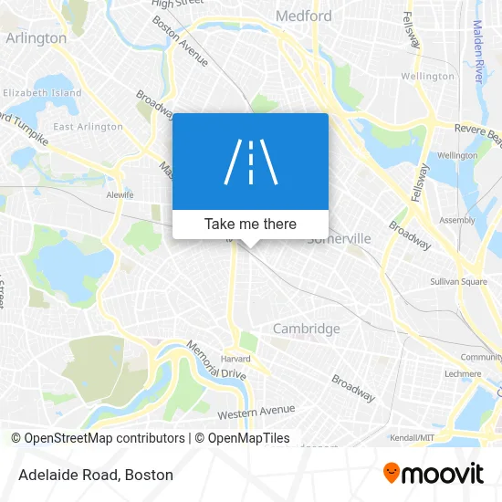 Adelaide Road map