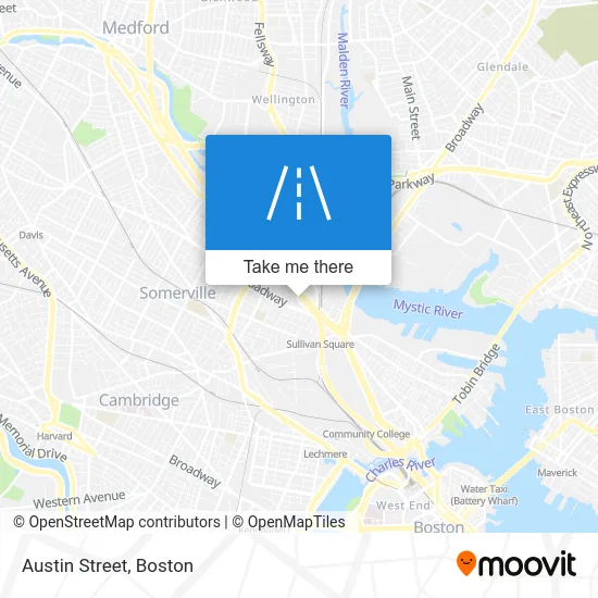 Austin Street map