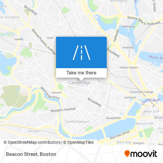 Beacon Street map