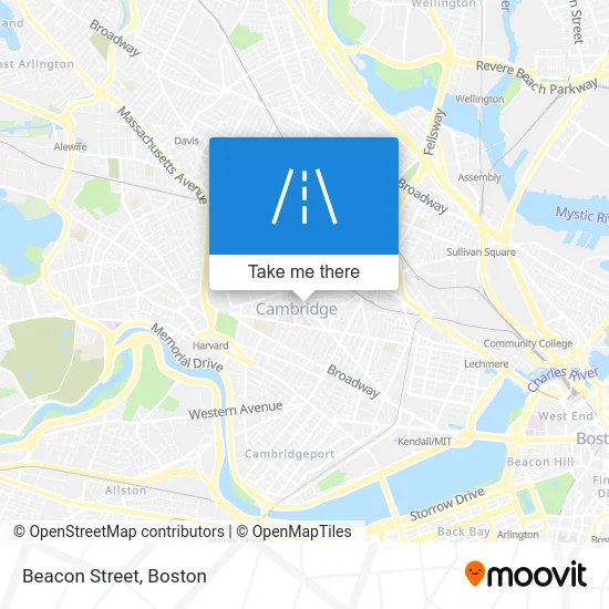 Beacon Street map