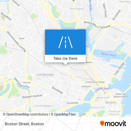 Boston Street map