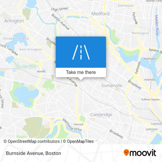 Burnside Avenue map