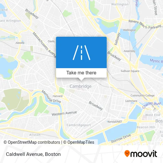 Caldwell Avenue map