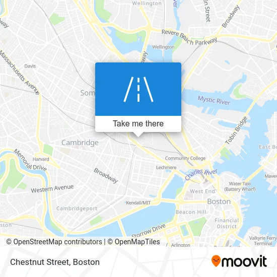 Chestnut Street map