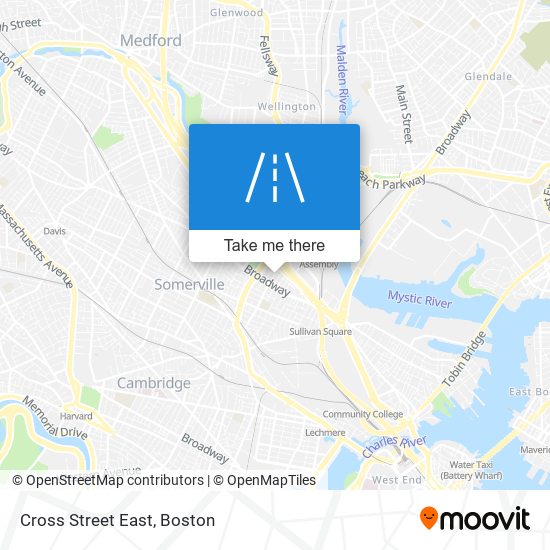 Cross Street East map