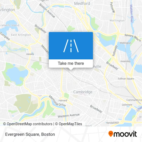 Evergreen Square map