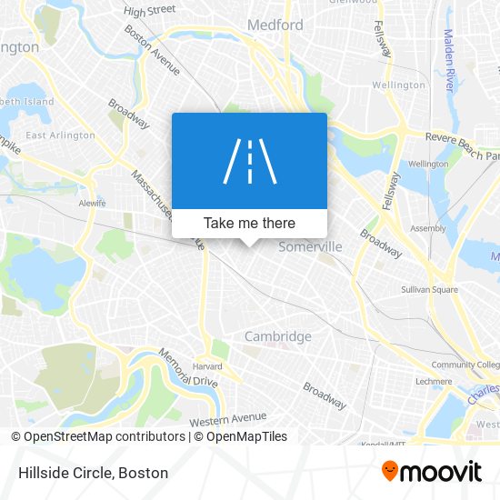 Mapa de Hillside Circle