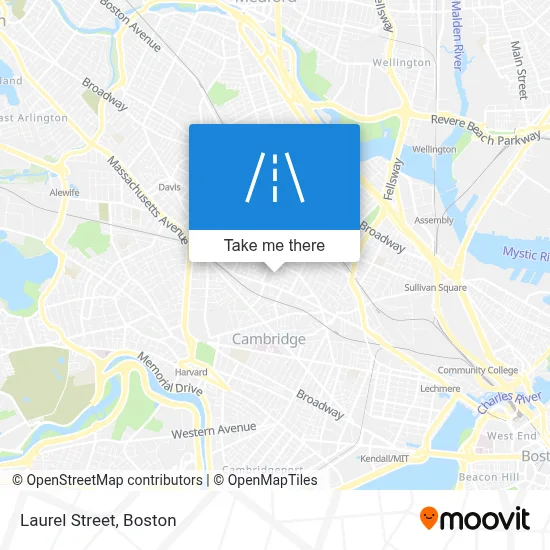 Laurel Street map