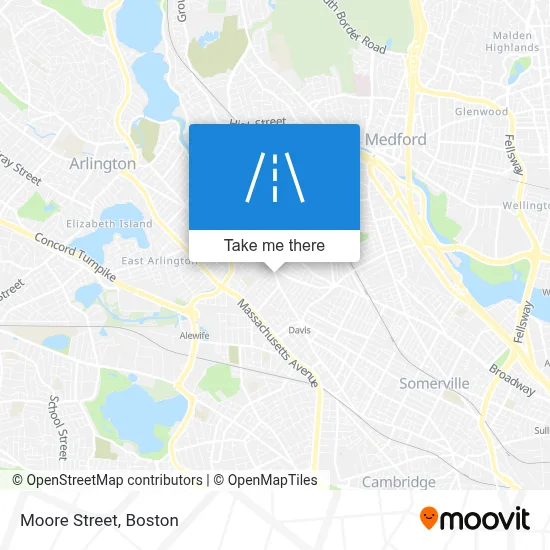 Moore Street map