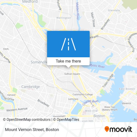 Mapa de Mount Vernon Street