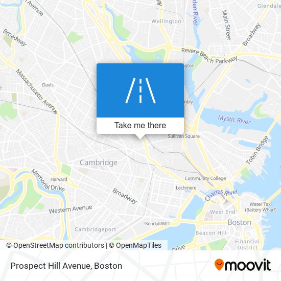 Prospect Hill Avenue map