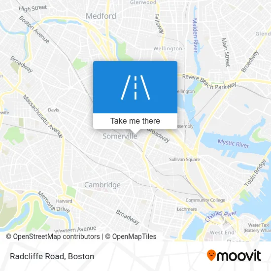 Radcliffe Road map