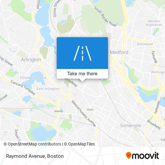 Raymond Avenue map
