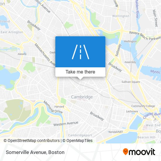 Somerville Avenue map