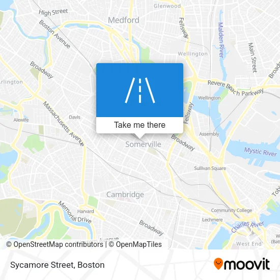 Sycamore Street map
