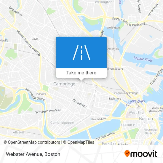 Webster Avenue map