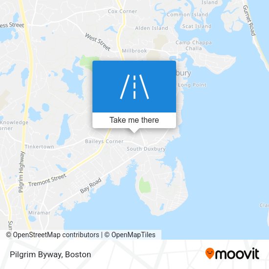Mapa de Pilgrim Byway