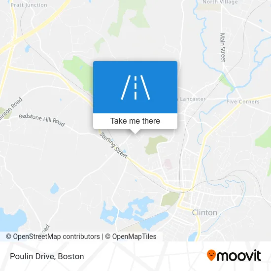 Poulin Drive map