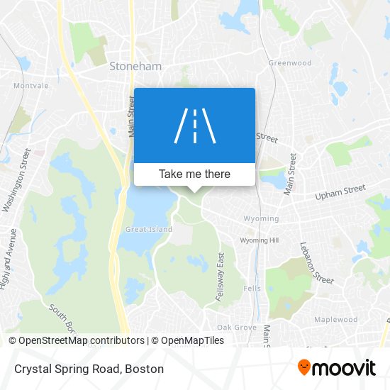 Crystal Spring Road map