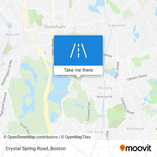 Crystal Spring Road map