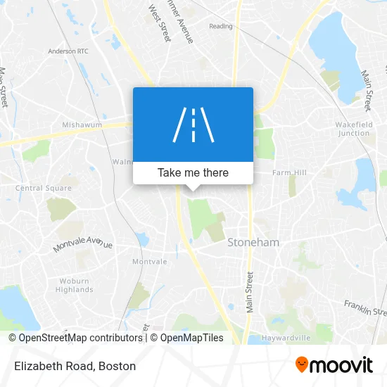 Elizabeth Road map