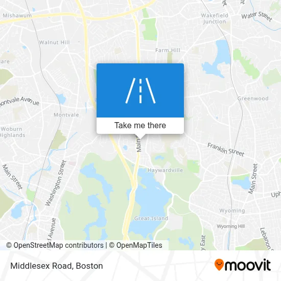 Middlesex Road map