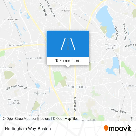 Nottingham Way map