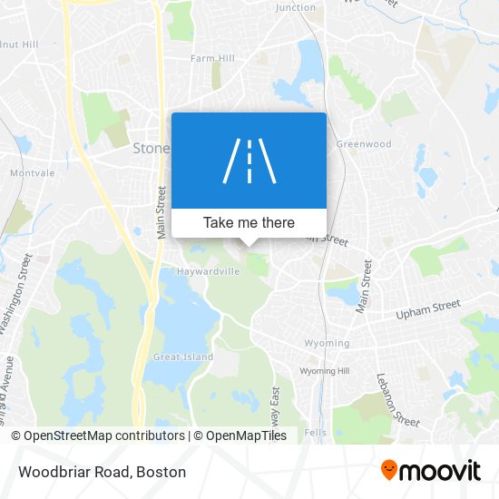 Woodbriar Road map