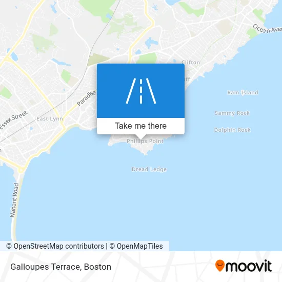 Galloupes Terrace map