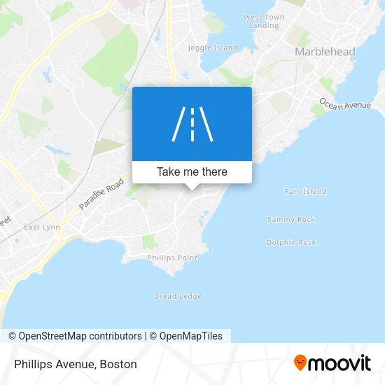 Phillips Avenue map
