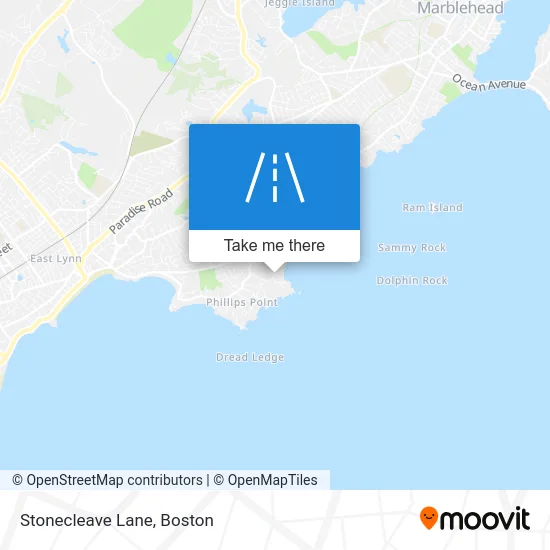 Stonecleave Lane map