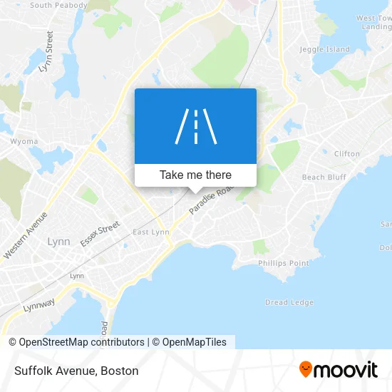 Suffolk Avenue map