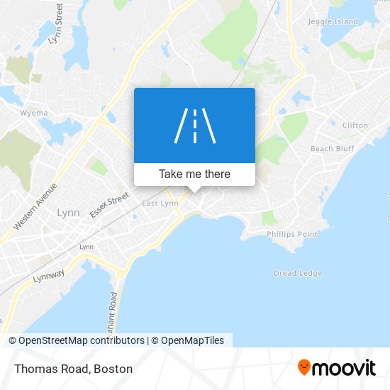 Mapa de Thomas Road