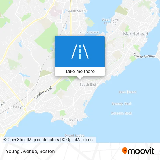 Mapa de Young Avenue