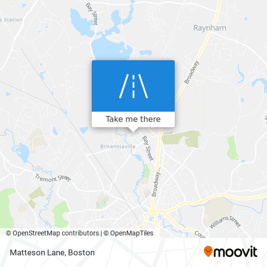 Matteson Lane map